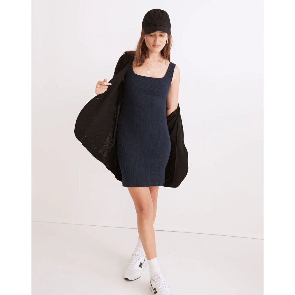 Madewell Navy Mini Dress - Picture 3 of 12